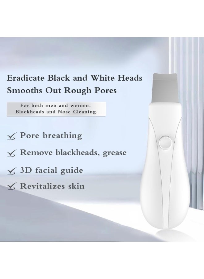 Skin Scrubber Face Spatula – Ultrasonic Pore Cleaner & Blackhead Remover Tool for Deep Facial Cleansing, Rechargeable Skincare Device - Image 5
